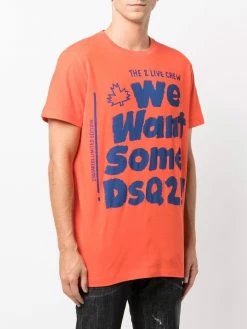 Dsquared2 t-shirt à slogan imprimé