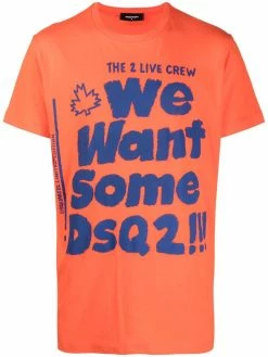 Dsquared2 t-shirt à slogan imprimé