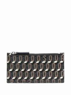 Dsquared2 portefeuille zippé à motif monogrammé