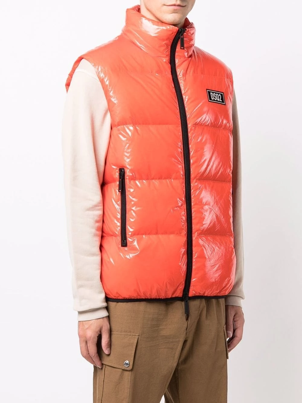 Dsquared2 Pas Cher Gilet matelassé à patch logo gilets & vestons homme 5 Dsquared2 gilet matelassé à patch logo