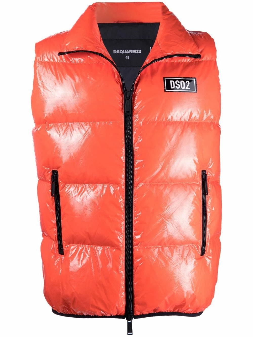 Dsquared2 Pas Cher Gilet matelassé à patch logo gilets & vestons homme 3 Dsquared2 gilet matelassé à patch logo