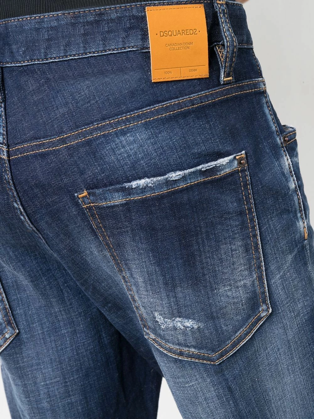 Vendre-Réclame Dsquared2 Jean droit à taille mi haute jeans regular & jeans droits homme 7 Dsquared2 jean droit à taille mi-haute