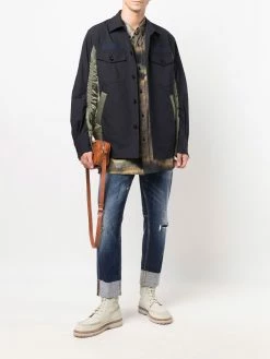 Dsquared2 jean droit à taille mi-haute