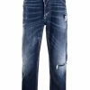 Dsquared2 jean droit à taille mi-haute