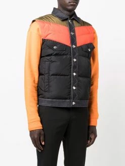 Dsquared2 gilet matelassé colour block