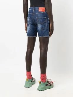 Dsquared2 short en jean à patch logo