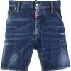 Dsquared2 short en jean à patch logo