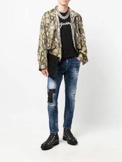 Dsquared2 jean skinny à effet usé