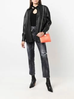 Dsquared2 jean court à effet usé