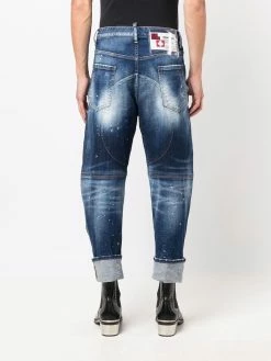 Dsquared2 jean ample à effet taches de peinture