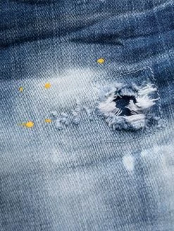 Dsquared2 jean ample à effet taches de peinture
