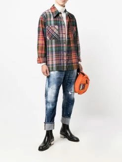 Dsquared2 jean ample à effet taches de peinture