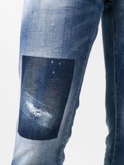 Dsquared2 jean slim à effet usé