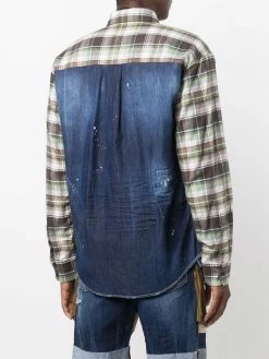 Dsquared2 Prix Aimable Chemise en jean à carreaux chemises homme 10 Dsquared2 chemise en jean à carreaux