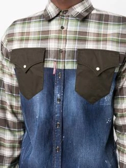 Dsquared2 Prix Aimable Chemise en jean à carreaux chemises homme 11 Dsquared2 chemise en jean à carreaux
