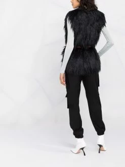 Dsquared2 gilet ceinturé en fourrure artificielle
