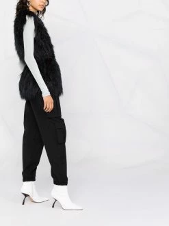 Dsquared2 gilet ceinturé en fourrure artificielle