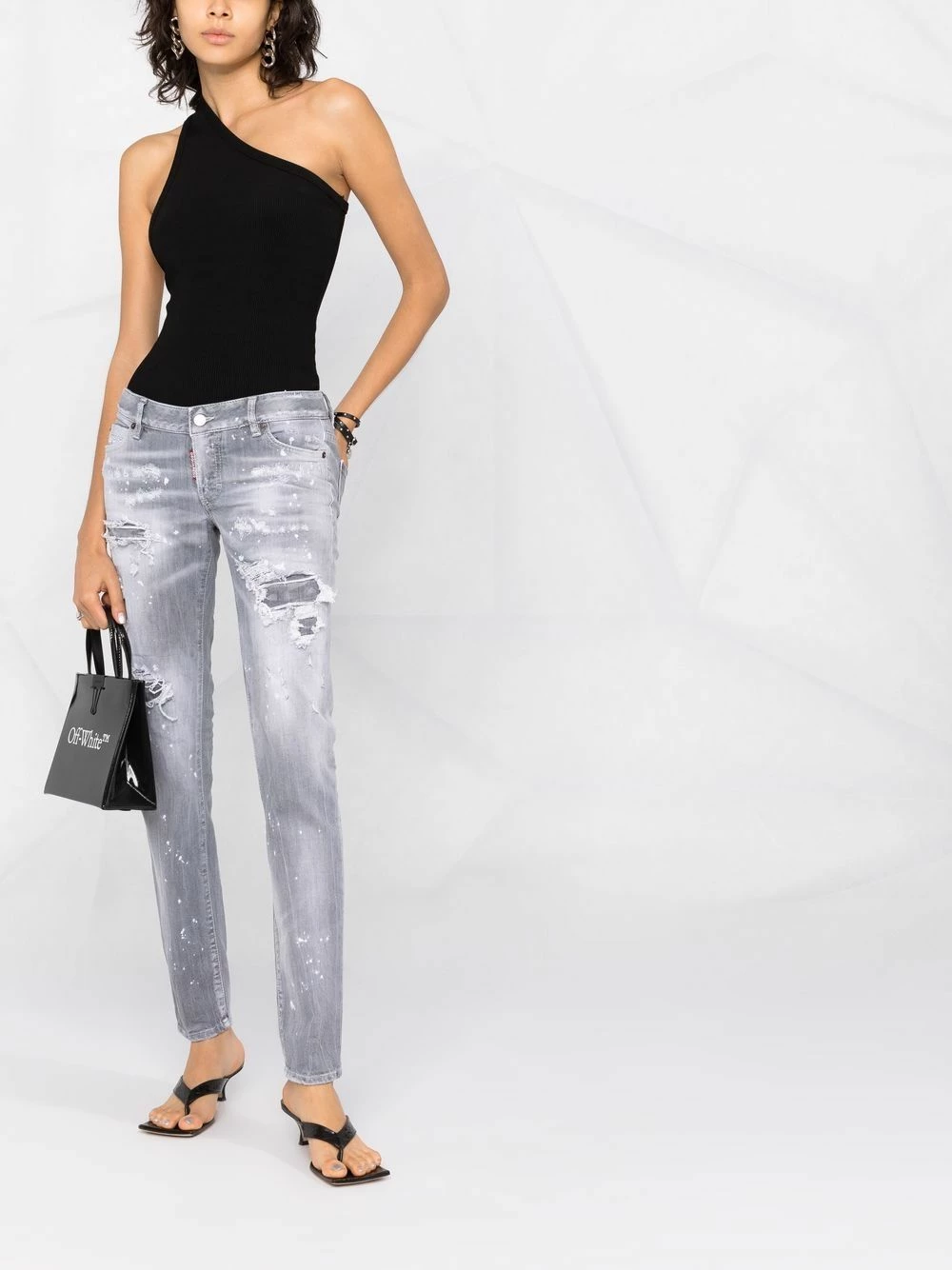 Dsquared2 Jean slim à taille basse Prix Sympa jeans skinny femme 4 Dsquared2 jean slim à taille basse