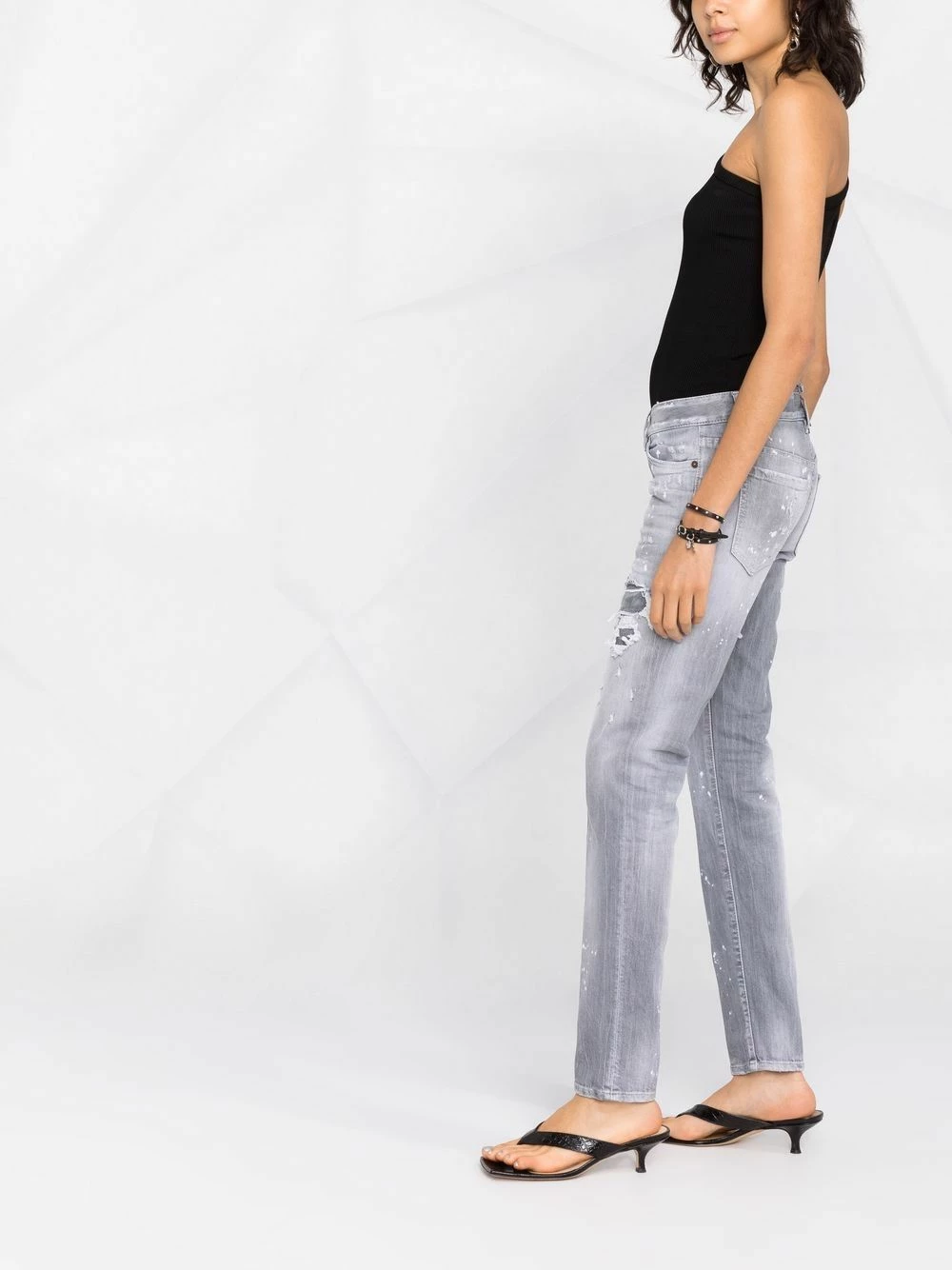 Dsquared2 Jean slim à taille basse Prix Sympa jeans skinny femme 8 Dsquared2 jean slim à taille basse