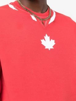 Dsquared2 sweat à imprimé feuille d'érable