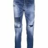 Dsquared2 jean slim à effet usé