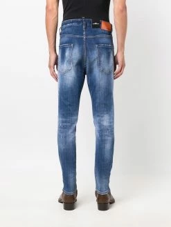 Dsquared2 jean slim à effet usé
