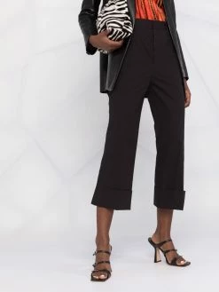 Prix Favorable Dsquared2 Pantalon court à ourlet retroussé pantalons raccourcis femme 14 Dsquared2 pantalon court à ourlet retroussé