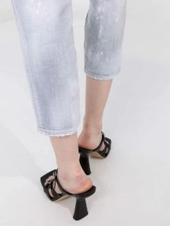 Dsquared2 jean court à taille haute