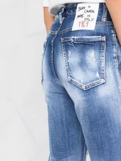Dsquared2 Jean crop à effet délavé Prix Refroidis jeans droits femme 12 Dsquared2 jean crop à effet délavé