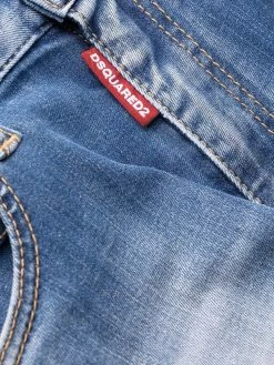 Dsquared2 jean ample à effet délavé