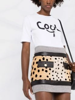 Dsquared2 minijupe à empiècements léopard