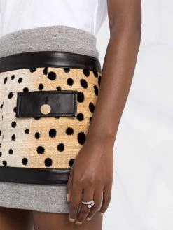 Dsquared2 minijupe à empiècements léopard