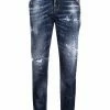 Dsquared2 jean droit à effet taches de peinture