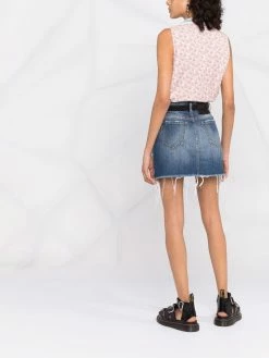 Dsquared2 minijupe en jean à effet usé