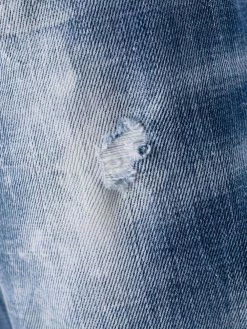 Dsquared2 jean crop à effet usé