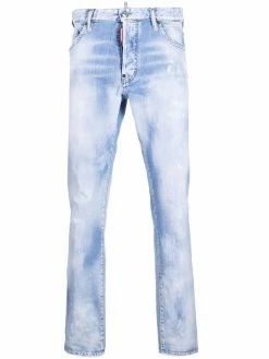 Dsquared2 jean slim à effet délavé