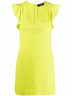 Dsquared2 robe évasée à manches volantées