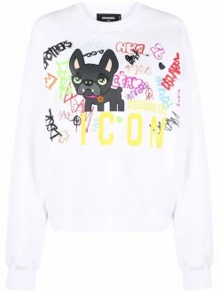 Dsquared2 pull à imprimé graffiti