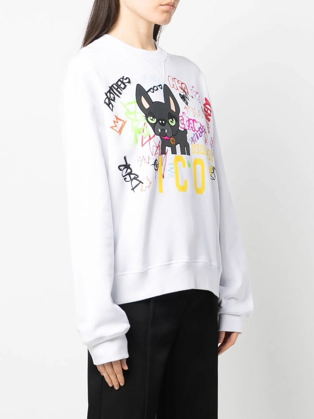 Dsquared2 Pull à imprimé graffiti Prix Compétitif sweats femme 5 Dsquared2 pull à imprimé graffiti