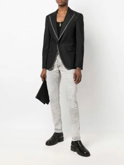 Dsquared2 blazer droit à bords contrastants