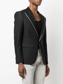 Dsquared2 blazer droit à bords contrastants