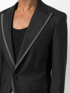 Dsquared2 blazer droit à bords contrastants