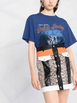 Dsquared2 jupe taille-haute à empiècements contrastants