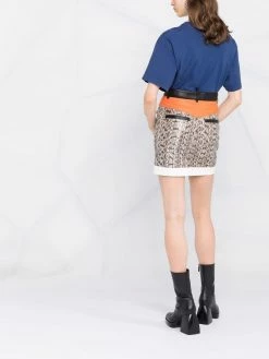 Dsquared2 jupe taille-haute à empiècements contrastants