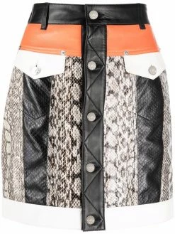 Dsquared2 jupe taille-haute à empiècements contrastants