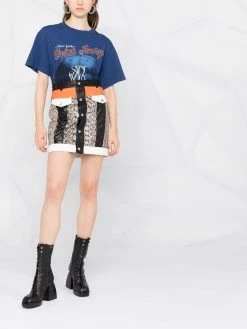 Dsquared2 jupe taille-haute à empiècements contrastants