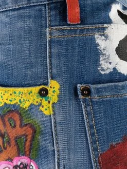 Dsquared2 jean slim à imprimé graffiti