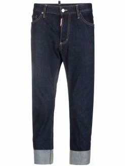 Dsquared2 jean court à taille mi-haute