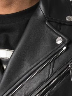 Dsquared2 veste de moto en cuir
