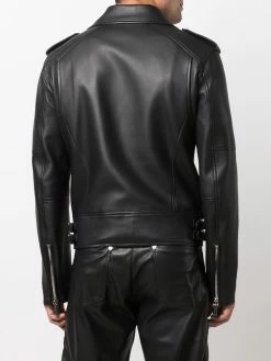 Dsquared2 veste de moto en cuir